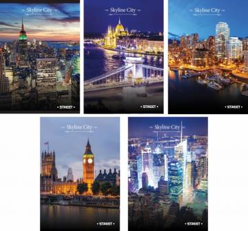 Zvezek Street Skyline A4 brezčrtni A4 4961