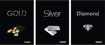 Zvezek Treasures A5 črte z robom A5 4994