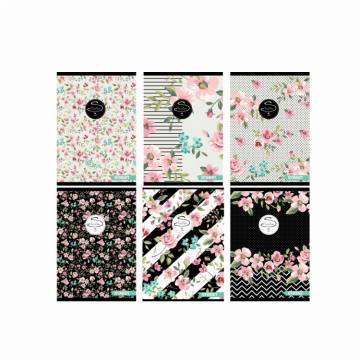 Zvezek Street Flowers A4 črte z robom A4 5020