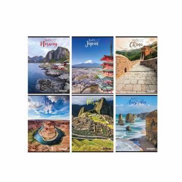 Zvezek Street Travel to A5 črte z robom A5 5050