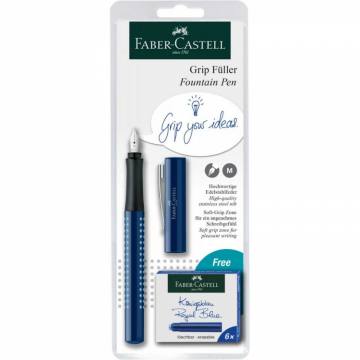 Nalivno pero Faber-Castell Grip M sort 10099