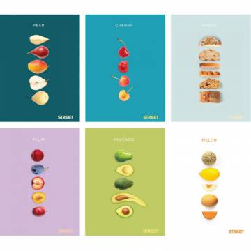 ZVEZEK STREET FRESH FRUIT A5 OC 54L A5 10849