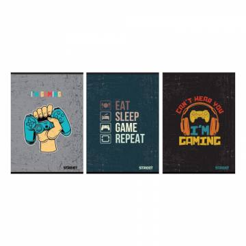 Zvezek Street Gaming A4 črte z robom A4 10856