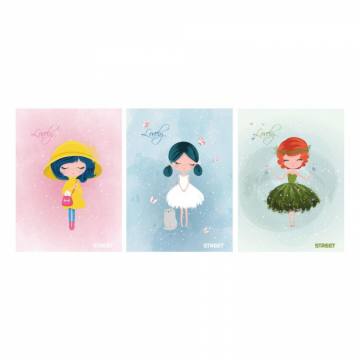 Zvezek Street FashionistaA4 črte z robom A4 10864