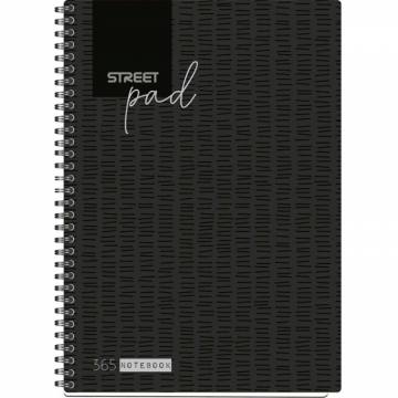 ZVEZEK ŠPIRALA S.PAD BLACK A4 1R 100L A4 10902