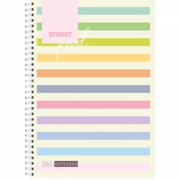 ZVEZEK ŠPIRALA S.PAD STRIPES A4 1R 100L A4 10918