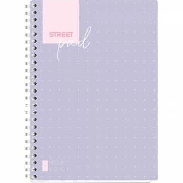 ZVEZEK ŠPIRALA S.PAD DOTS A5 1R 100L A5 10936