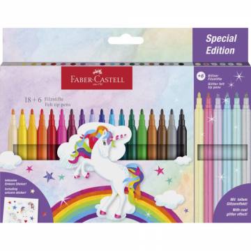 FLOMASTRI FABER-CASTELL UNICORN 18+6 11229