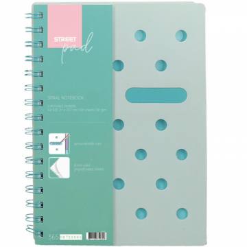 ZVEZEK ŠPIRALA S.PAD PASTEL GREEN A4 1R A4 11150