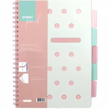 ZVEZEK ŠPIRALA S.PAD PINK A4 5M PR A4 11155