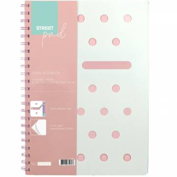 ZVEZEK ŠPIRALA S.PAD PASTEL PINK A5 1R A5 11160