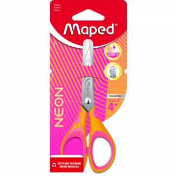 ŠKARJE MAPED PULSE SOFT NEON 13CM BL 12346