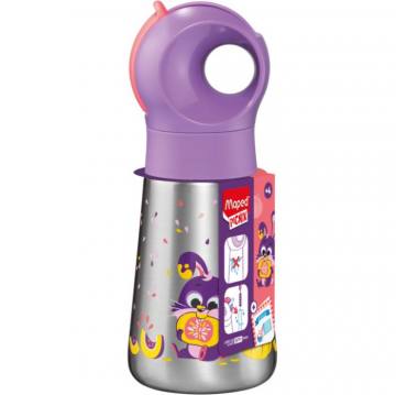 STEKLENIČKA MAPED MINIZ SS 350ML ZAJČEK Vijolična 12356