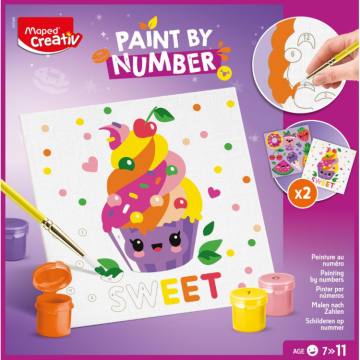 SET KREATIVNI MAPED BARV.PO ŠTEV. SWEET 12371