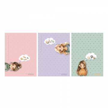 Zvezek Street Lovely letters A4 črte A4 12404