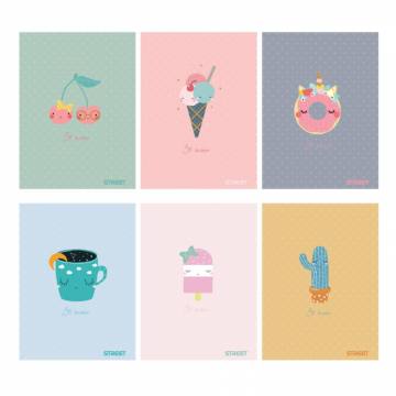 Zvezek Street Sweet A4 brezčrtni A4 12416