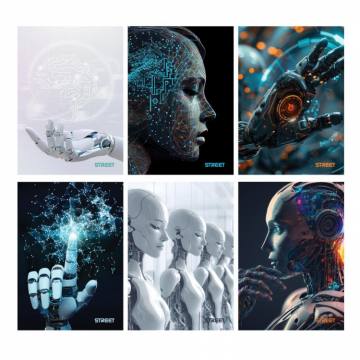 ZVEZEK STREET AI A4 mali karo A4 12445